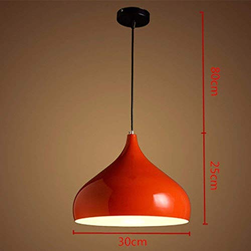 Lustre suspension E27 jaune en aluminium 30x25cm GZZ