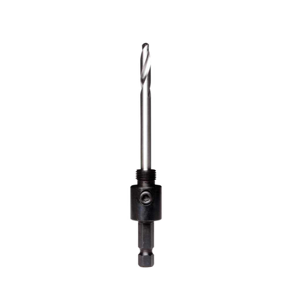 Starrett SDS-Plus Holesaw Arbor - 14-30mm Hex Shank Arbor with Carbide Tipped Pilot Drill - XA1-1, Silver