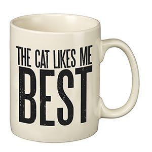 Mug cat likes me  urban country home decor