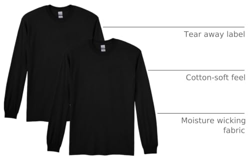 Image of Gildan Adult DryBlend Long Sleeve T-Shirt, Style G8400, 2-Pack