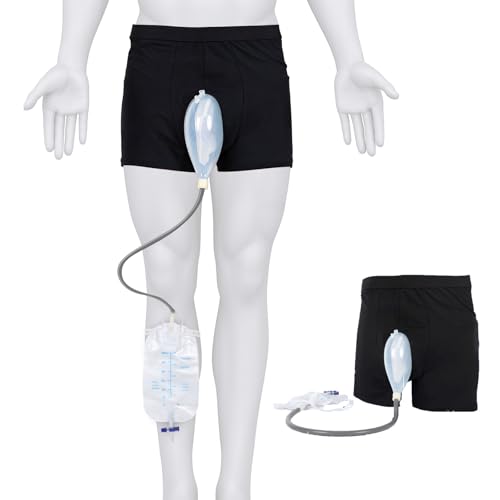 kyaoayo Urinbeutel für Damen/Herren, tragbarer Urinbeutel, wiederverwendbarer Urinbeutel für Männer und Frauen, auslaufsicherer Urinsammelbeutel, Urintrichter, Urindrainagebeutel (L)