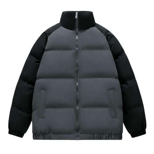 Veste d'hiver rembourrée chaude homme col montant protection froid