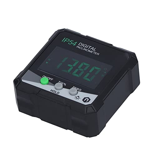 Inclinómetro digital con base magnética y pantalla LCD miniatura 4