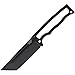 Halfbreed Blades Compact Field Knife PVD Tanto HBBCFK03BLK