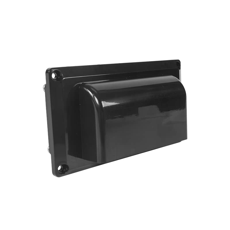 Cambio de Ventilador del baño, Extractor de Aire for Campana extractora de 12 V CC y 6 W for Autocaravana, Caravana o Camper, Color Blanco y Negro(Nero)