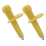 SMASOLO 2 Piezas Puntas para Bastones de Trekking de Tungsteno 12 Cm, Protectores Antideslizantes Amarillos, Repuesto Duradero para Senderismo y Camping, Accesorios para Bastón de Montaña