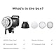 Godox MS300V 300W Strobe Light Professional Studio Flash Strobe kit 2,4 G X-System mit LCD-Panel 0,1–1,8 s Recyclingzeit, 5600 ± 200 K Blitzlicht mit LED-Einstelllampe für Porträt, Mode, Werbung