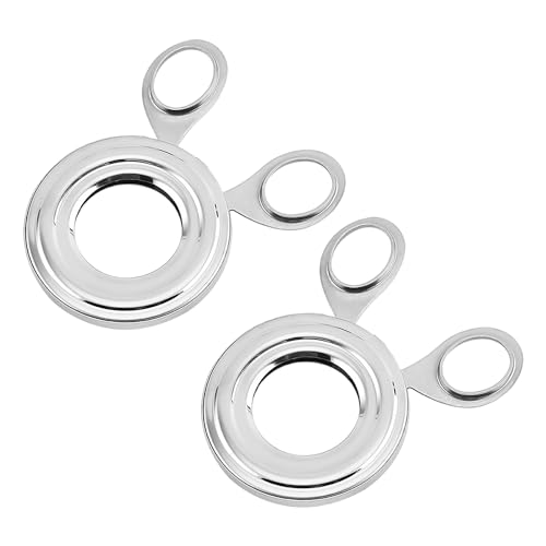 Lot de 2 coupe-œufs, coupe-œufs en acier inoxydable, coupe-œufs cuits, coupe-œufs, éplucheur d'œufs, ustensile de cuisine (argenté)