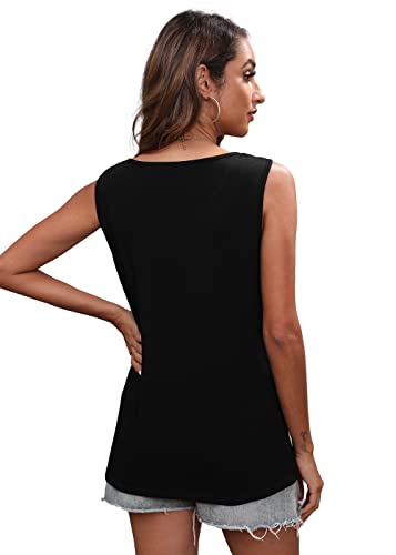 T&Twenties American Flag Tank Top For Women Ring Hole 4Th Of July Shirts V Neck Patriotic Tanks Shirt #TOP4