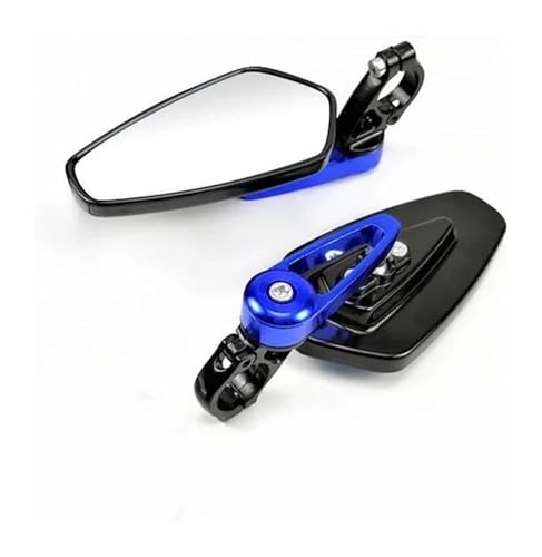 Rétroviseurs moto universels rouge 22mm anti vibration