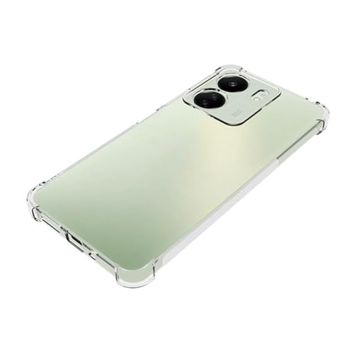 Image of for Redmi 13C 4G Case, Premium Soft Clear Crystal TPU Shockproof Transparent Case Cover Drop-Resistant Light Weight Case for Redmi 13C 4G Transparent