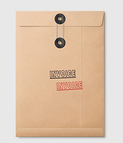 Invoice Self Inking Rubber Stamp Office Stationary Custom Shiny Stamp #TOP3