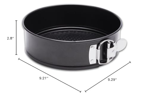 Image of HIWARE 9 Inch Non-stick Cheesecake Pan Springform Pan with Removable Bottom /Leakproof - Black