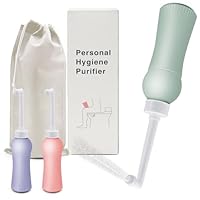 500ml Po Dusche mit Reiseetui, Einziehbare Portable Bidet für Reisen und Zuhause - Ersetzt Feuchttücher, spart Toilettenpapier, Hygienische Intimdusche Podusche für Frau Wochenbett (Green)