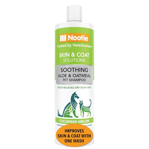 Nootie - Oatmeal Pet Shampoo for Sensitive Skin - Revitalizes Dry Skin & Coat - Natural Ingredients - Gentle Shampoo - Cleans & Conditions