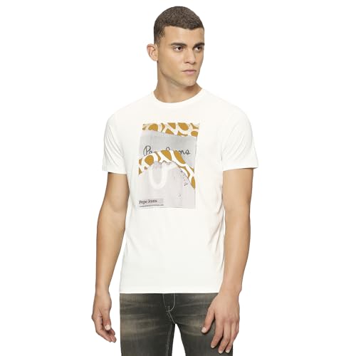 Image of Pepe Jeans Men T-Shirt|Cotton|Slim Fit
