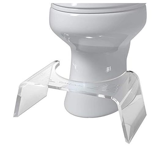 Squatty Potty Ghost Acrylic Toilet Stool, 7"
