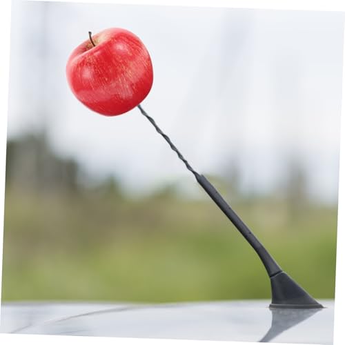 Bola para antena de coche con forma de manzana y accesorio universal SUV 6