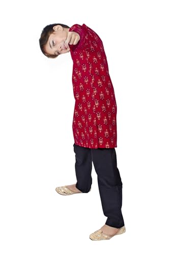Image of Chandrakala Kids Kurta Bottom Set for Boys (KK118-P)