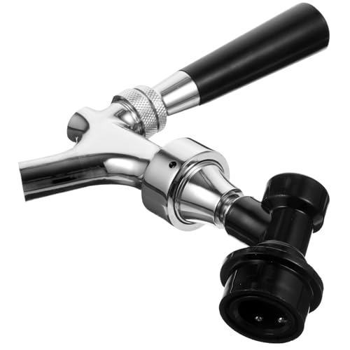 Cabilock Manijas para Grifos De Cerveza Vasos para Growler Eléctricos Válvulas De Barra Tapones para Botellas Tanques Enfriadores De Bebidas Cócteles Vino Coctelera Transparente