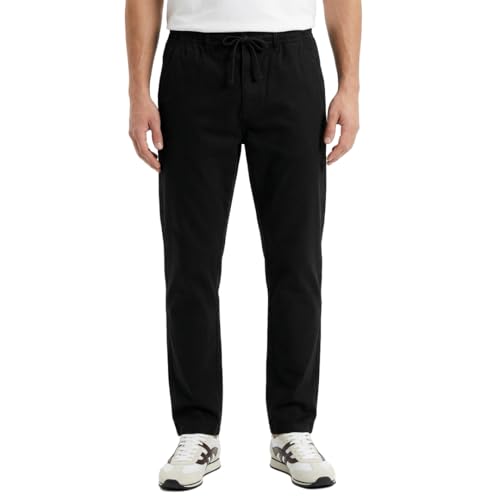 Image of Nobero Chino Pants for Men | Oversized Fit | Multiple Pockets | Elasticated Waist | Casual & Utility Wear