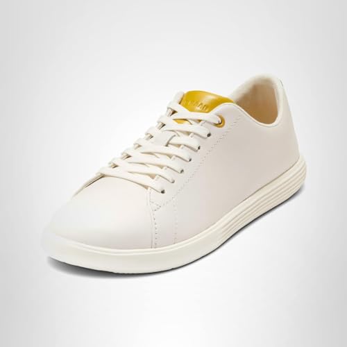 Cole Haan Cole Haan Women's Grand Crosscourt Sneakers, Ivory Leather/Amazon Suede, 8-B US