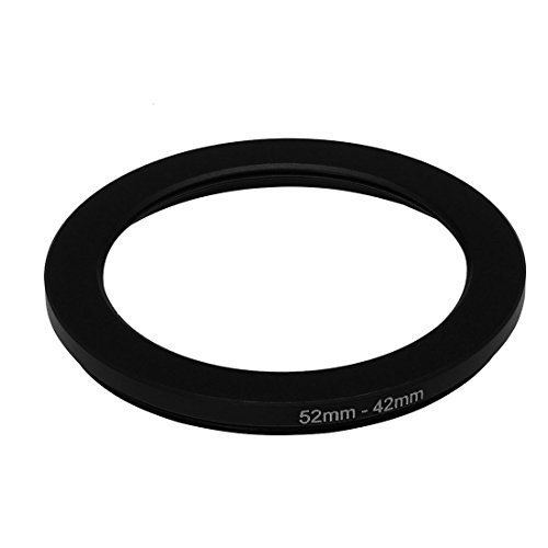 Uxcell Aluminum Camera Filter Ring Stepping Adapter 52Mm-42Mm Black #TOP1