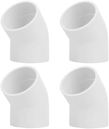 4Pack 2" 45 Degree PVC Elbow Pipe Fitting Connector (Socket x Soc...