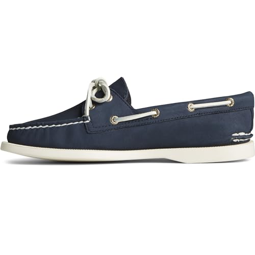 Sperry womens Authentic Original Boat Shoe, Navy, 7.5 US