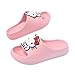 lytjkz Kids' Quick-Dry Indoor Outdoor Slippers Shower Slides Lightweight Non-Slip Slippers Soft with Breathable for Girls Bathroom Pool Pink 1-2