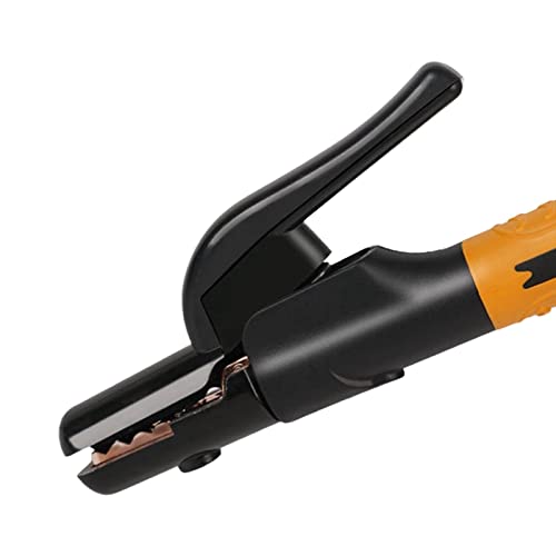 Braçadeira de aterramento de alicate de cobre, suporte de eletrodo, mandíbula antiqueda de 500 Amp,