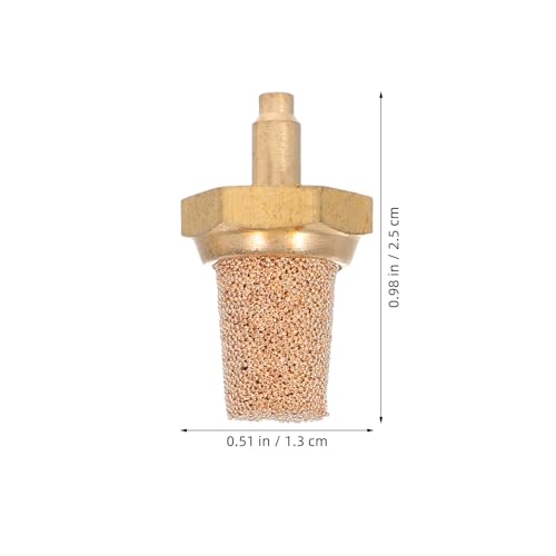 FAVOMOTO 5 piezas de boquilla filtro de cobre M5 para máquina de humo: silenciador y amortiguador de ruido para accesorios de escenario miniatura 5