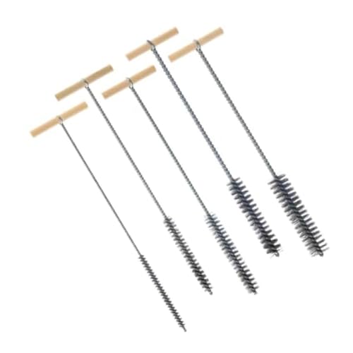 Zyiphor 5 Stück Bohrlochbürste Bohrloch Reinigungsbürste Edelstahl Lochbürsten Rohrbürste Drahtbürste Lochbürste Reinigungsbürste für Schlagbohrmaschinen (8/12/16/20/25mm)