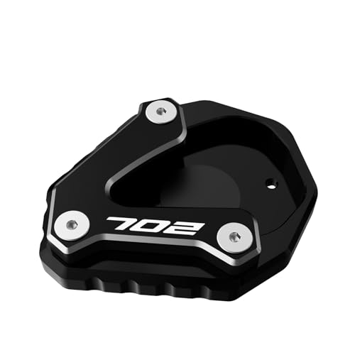 Seitenständerpolster Ständerplatte Für Benelli TRK702 TRK 702 Motorrad-Seitenständerverlängerung(Schwarz)