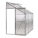 Alu Anlehn - Gewächshaus Frühbeet Treibhaus Gartenhaus schräg zum Anlehnen