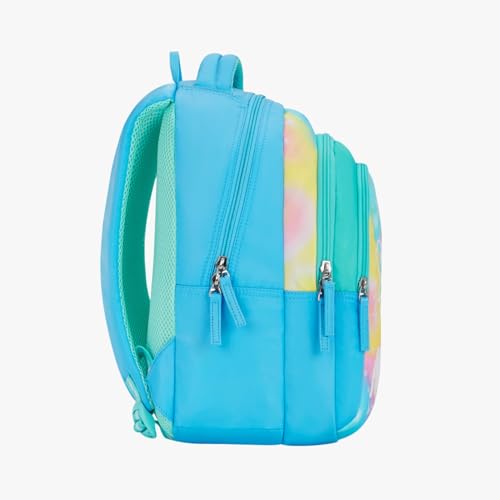 Image of Genie Backpack for Girls Laptop Sleeve, Three Compartments and Organiser with Padded Shoulders |Best for Books,Stationery,Lunch Box & Essentials