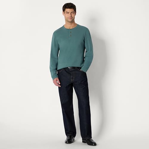 Image of Amazon Essentials Men's Long-Sleeve Henley Shirt