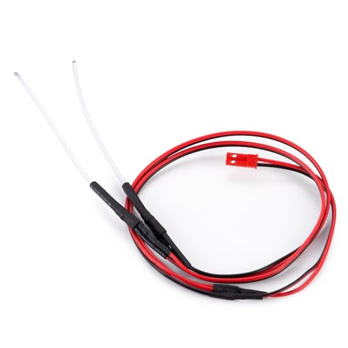 RCHUBAM 1Pair Rear Tail Light LED Lamp Set Compatible with Racing 1/10 Axial SCX10 TRX-4 RC Car Crawler Buggy Truck Upgrades (Orange)