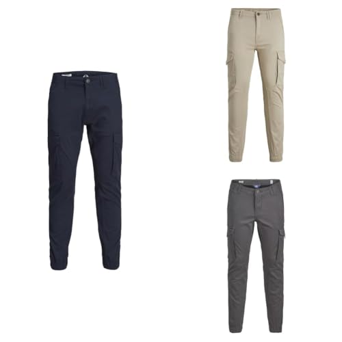 Pantalones cómodos JACK & JONES BTS elásticos para evitar la rigidez diaria 1