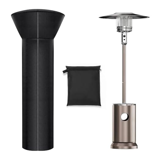 Patio Heater Covers, Heavy-duty and Weather-resistant Oxford Fabric, Waterproof, Dust-proof, Snow-proof, Windproof, with Zipper and Storage Bag (Round Stand Up)