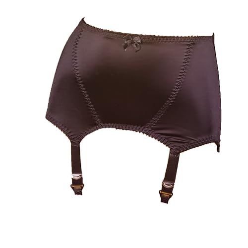 Jupe de lingerie avec jarretelles ensemble sous-vêtement sexy dentelle sans fil noir L