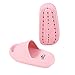 Chaussons pour Homme et Femme Bain Maison Séchage Rapide Unisexe D'été Chaussons Piscine Antidérapant Semelle Épaisse Plates Pantoufles de Douche pour Femme House Intérieur et Extérieur 35/36 Rose