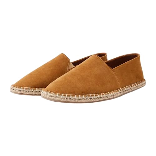 Men's Faux Suede Espadrilles (Tan,6)