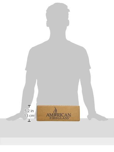 Image of American Fireglass 10-Pound Fire Glass with Fireplace Glass and Fire Pit Glass, 1 /4-Inch, Champagne