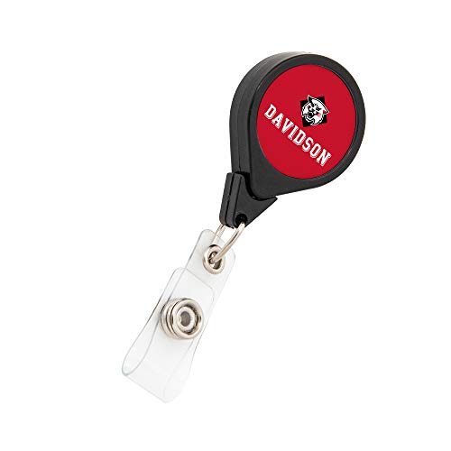 Desert Cactus Davidson College Retractable Badge Holder Wildcats ID Reel with Ticket Clip for Lanyard, Work, School & Office Access