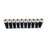 10 Pcs M12 5 Pin A Code Female Connector, 12mm IP67 Waterproof A Code Industrial Circular Connector Field Wireable Adapter Unshielded Straight Type Sensor for PG7 Cable 125V 4A