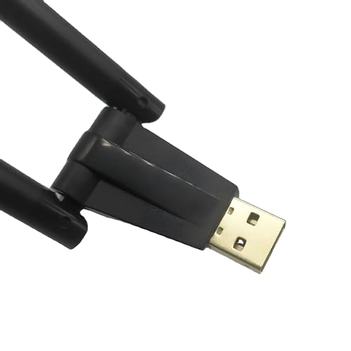 Image of USB WiFi Bluetooth Adapter 1300Mbps USB 3.0 Network Dongle with 5dBi High Gain Dual Antennas Dual Band 2.4 /5Ghz Wireless Network External Receiver Driver Free (1300 MBPS Dual Band + Bluetooth)