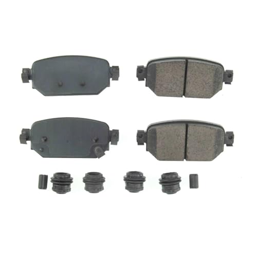 Image of PowerStop Rear Brake Pads for Mazda 3 2017-18 |3 Sport 2017-18 |CX-3 2019-22 - Z17 Ceramic Brake Pads with Installation Hardware, 17-2042