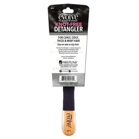 Evolve Knot Free Detangler Brush | Detangles textured hair effortlessly