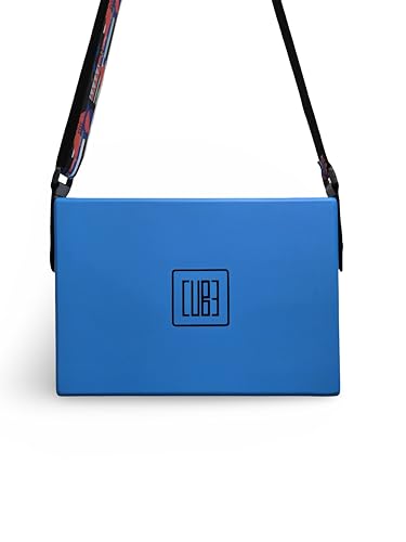Image of Cube JamBox Traveller Cajon With Internal SnareTap & Strap Included SIZE 30cm /20cm /6cm Ultimate Sound,Made with Music Grade MDF,Made in India,For Adults Kids Professional Musicians (SKYBLUE)